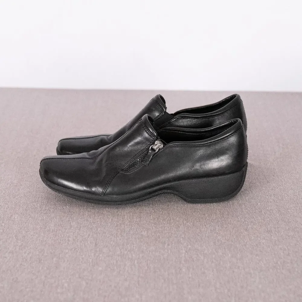 Clarks Women's Leather 'Croft' Slip-On Comfort Loafer Size 10 Casual Minimalist